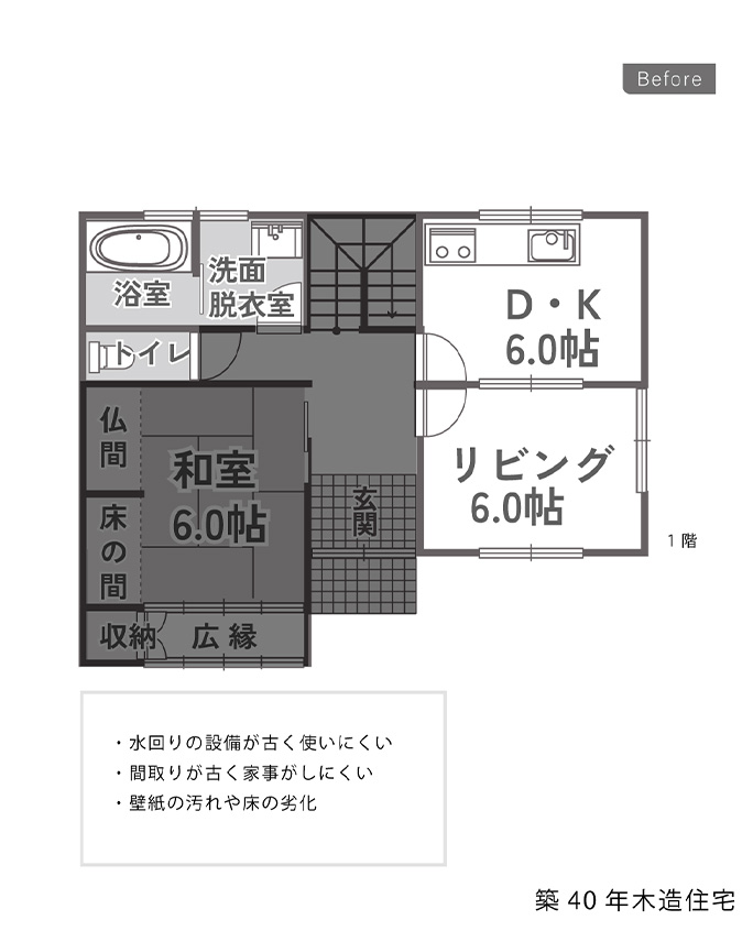 画像：部分リノベーション事例before