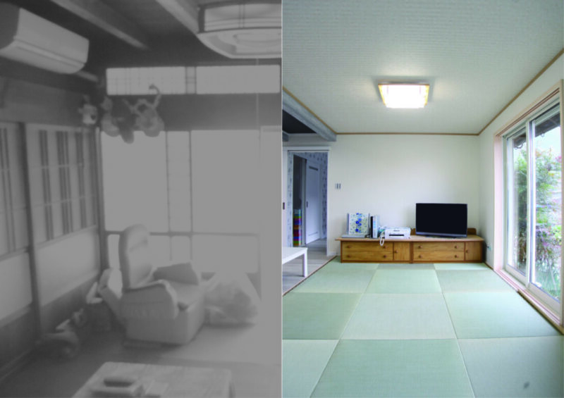 リビングbefore/after