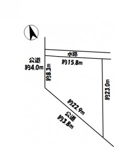 丹羽郡大口町 売地 880万円 大口北小 大口の区画図