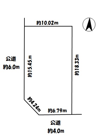 各務原市那加 1380万 那加第一小/那加中の区画図
