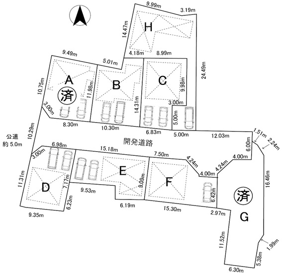おすすめ◆犬山市裏之門　C区画　「楽田」駅徒歩２分の区画図