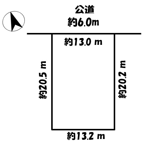 江南市赤童子町　売地　3,243万円　古知野南小　西部中の区画図