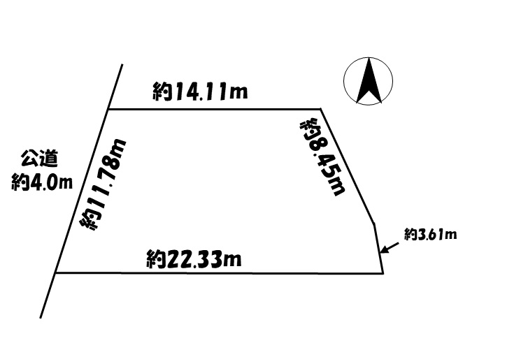江南市宮後町　売地1,002万円　古知野東小/古知野中の区画図